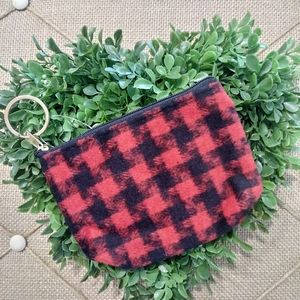 Houndstooth coin/card purse